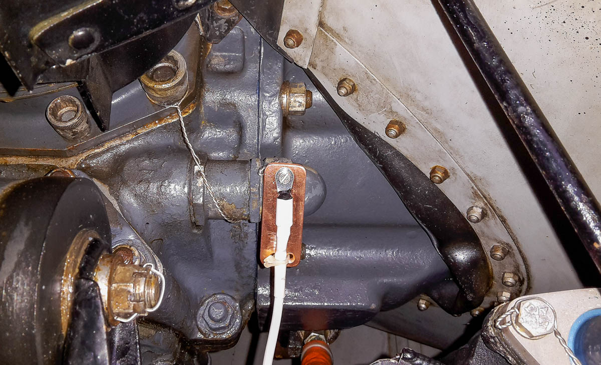 iSocket temperature sensor mounted to aircraft engine