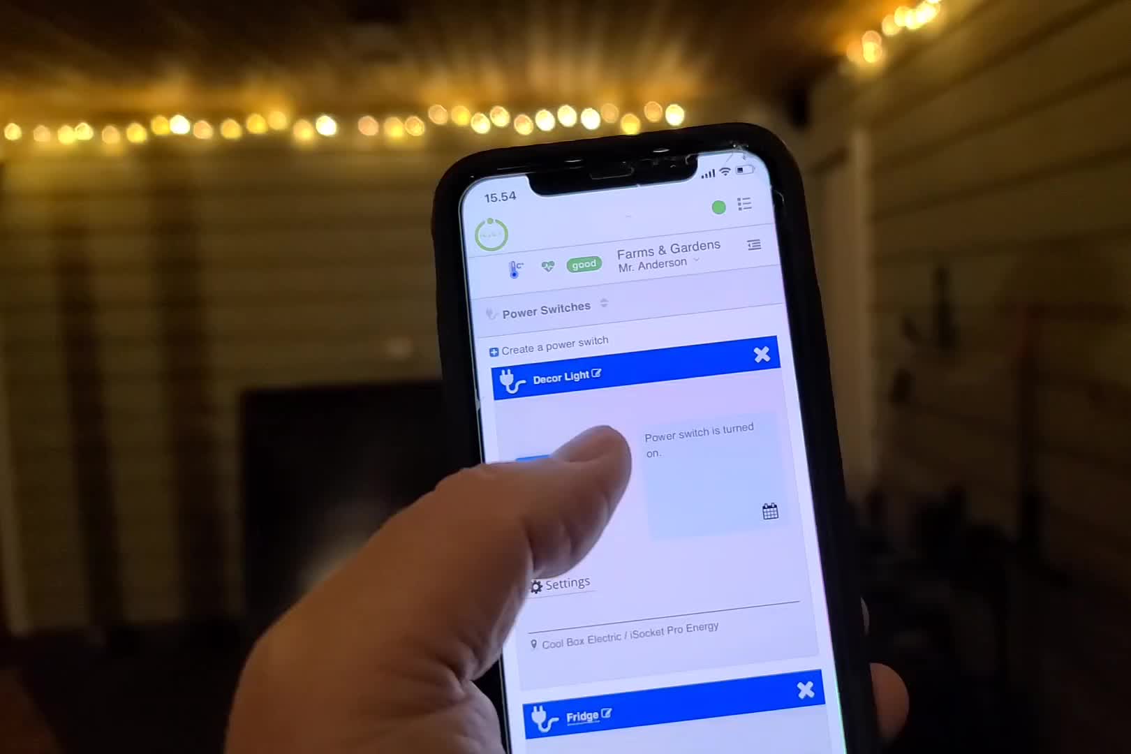 Remote On/Off feature of iSocket (UK demo)